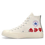 Comme des Garcons Play x Converse Chuck Taylor multi heart 1970s high-top sneakers