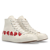 Comme des Garcons Play x Converse Chuck Taylor multi heart 1970s high-top sneakers