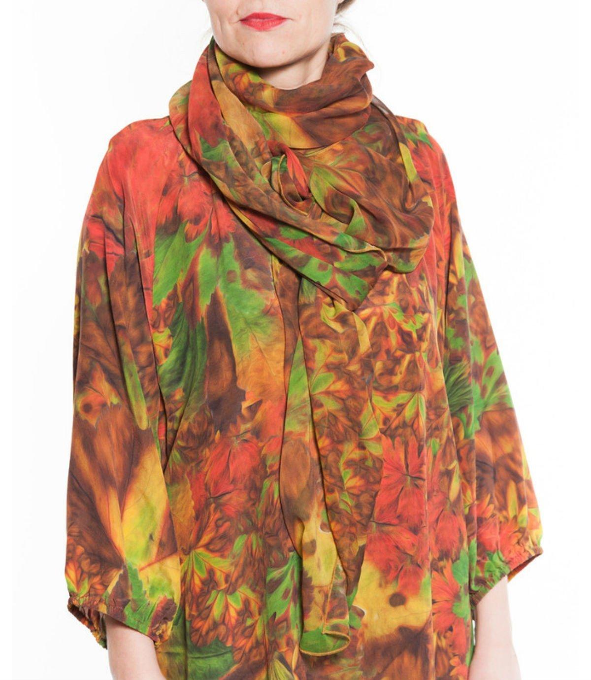 The purple side of orange scarf Scarf Kron by KRONKRON
