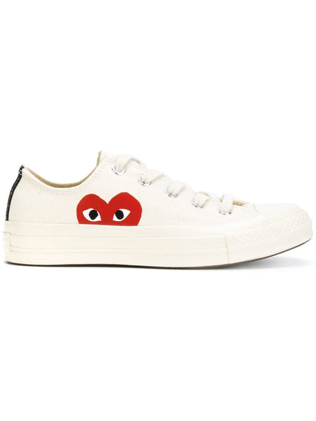 Comme des Garcons Play x Converse - Low one Heart White