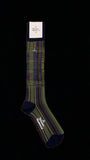 Vivienne Westwood Oversized madras  high sock - Dark BLUE