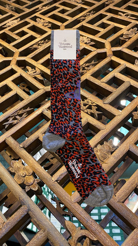 Vivienne Westwood Leopard Sock Silver
