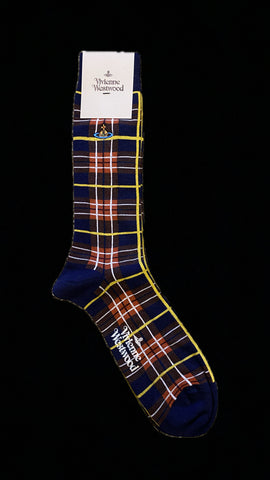 Tartan socks Navy Blue