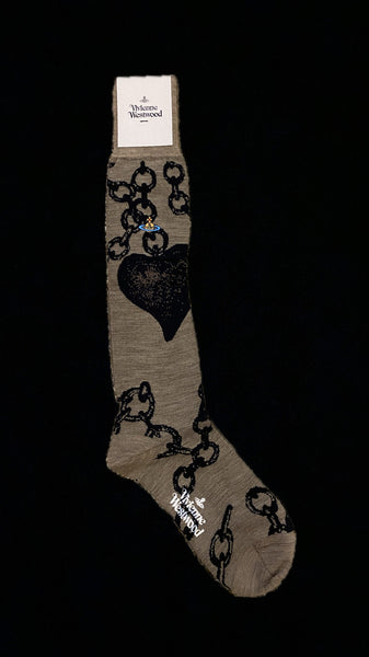 Vivienne Westwood Chain High Sock Sand