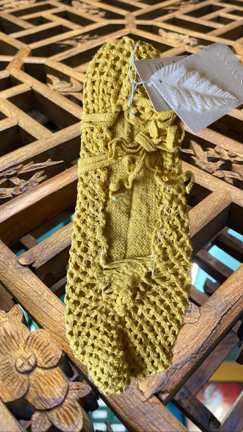 TAPE YARN TABI socks Mustard