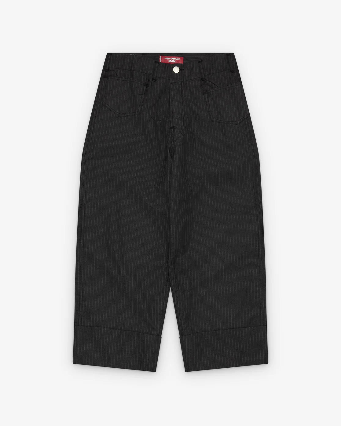 Front flat
Junya Watanabe Man Levi’s Pinstripe Trousers in grey, front view