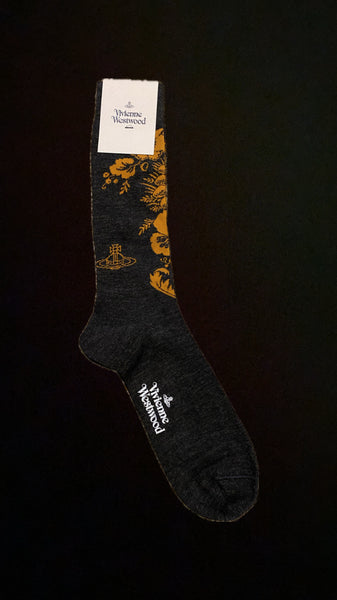 Flower sock Anthracite
