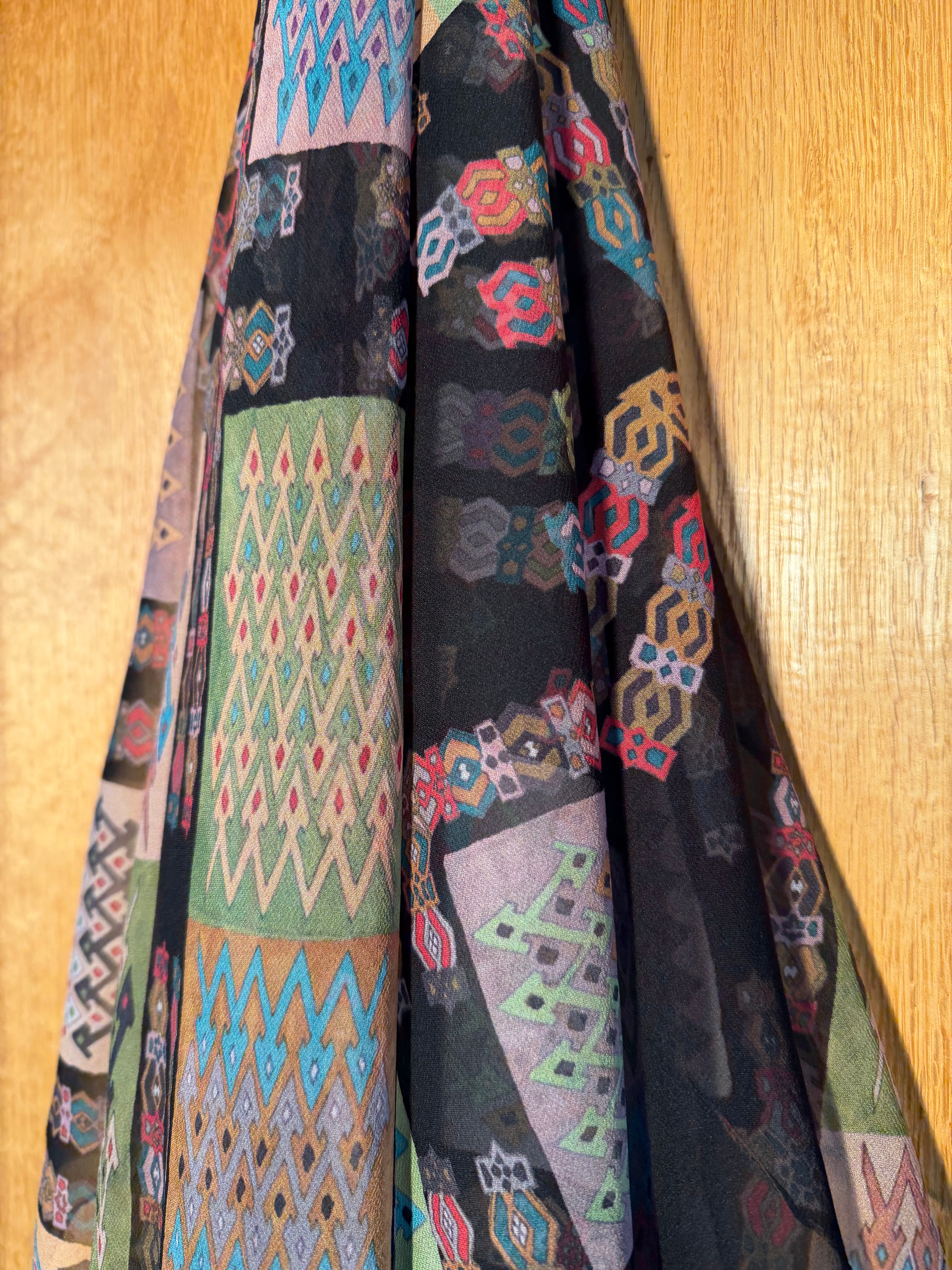 Scarf - Black Harly 140x140