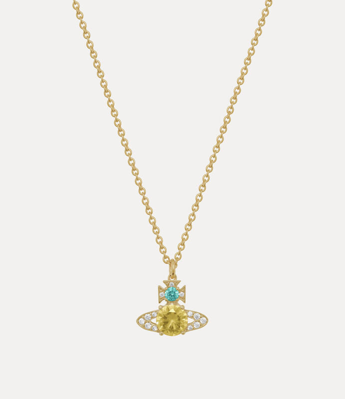 ISMENE Pendant gold/light turquiose