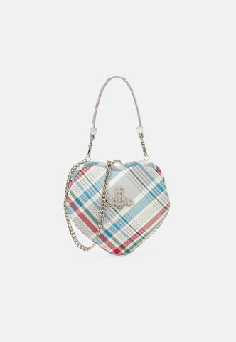 Vivienne Westwood Belle Heart Frame purse madras check