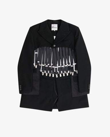 Women's Clasp Fastened Jacket Black