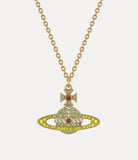KIKA pendant Necklace in Gold-Peridot-citrine