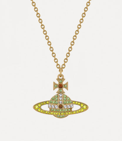 KIKA pendant Necklace in Gold-Peridot-citrine