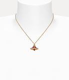 New Diamante Heart pendant Necklace in gold-crystal-indian-pink