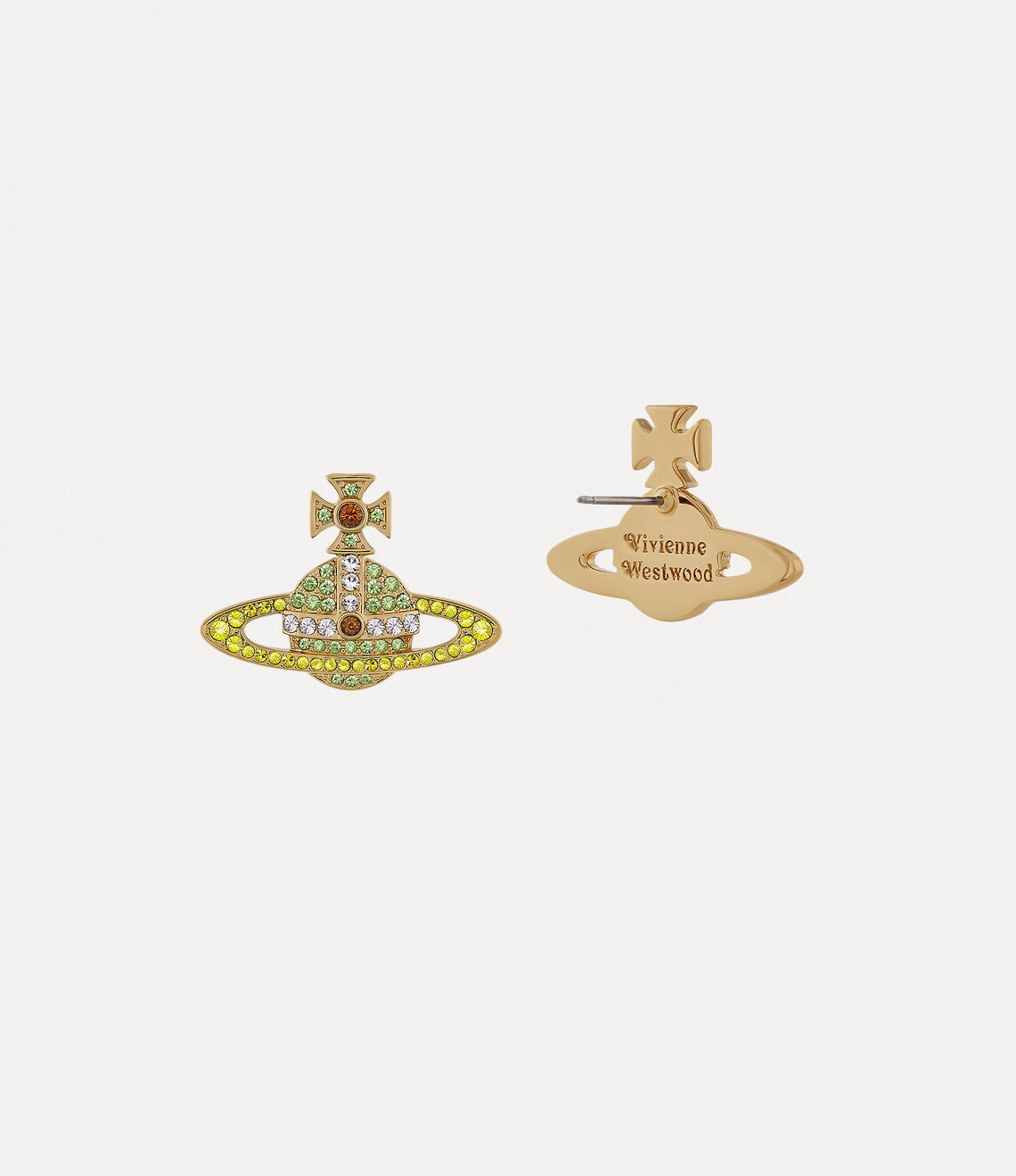 KIKA Earrings in Gold-Peridot-citrine-white