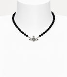 Messaline Choker in Platinum