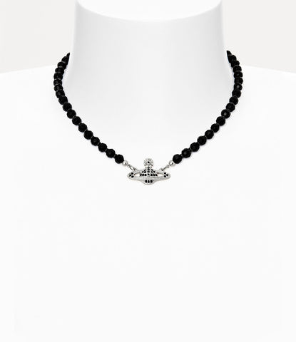 Messaline Choker in Platinum