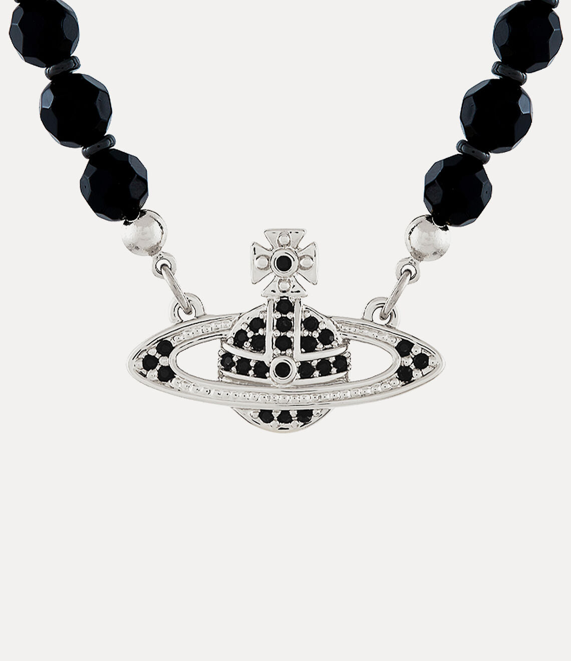 Messaline Choker in Platinum