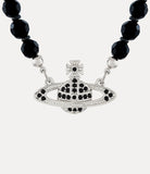 Messaline Choker in Platinum