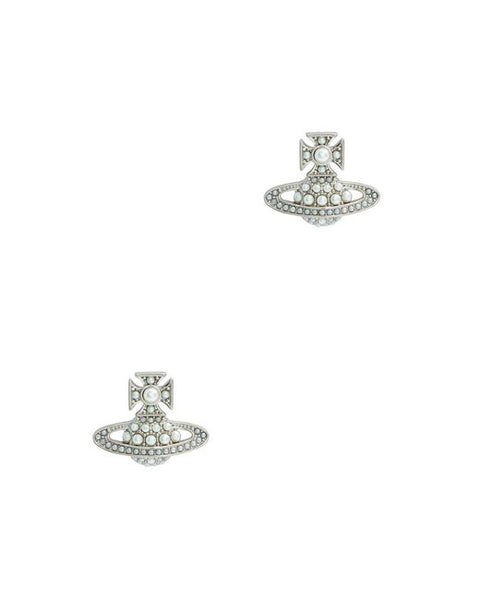 LUZIA bas Earrings in Platinum-Crystal