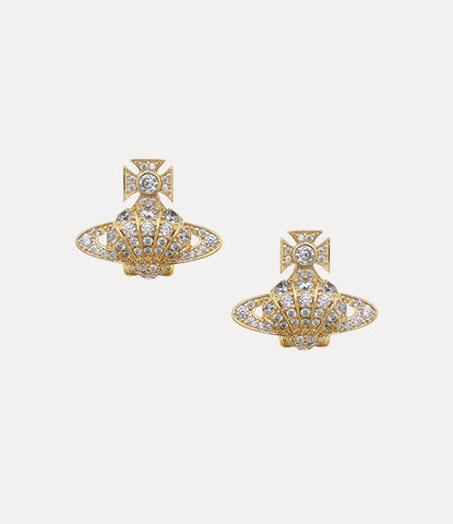 Natalina Earring in Gold-White