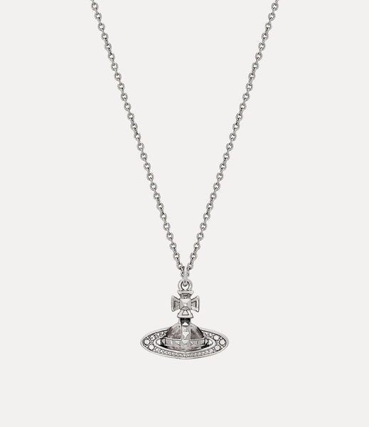 Pina small bas relief pendant  in Platinum-crystal