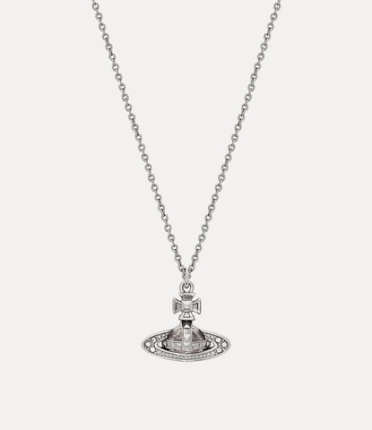 Pina small bas relief pendant  in Platinum-crystal