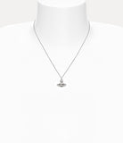 Pina small bas relief pendant  in Platinum-crystal