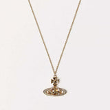 Pina small bas relief pendant  in Gold Crystal