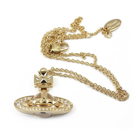 Pina small bas relief pendant  in Gold Crystal