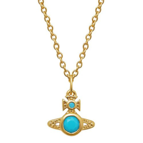 LONDON Orb pendant Gold/Turquoise