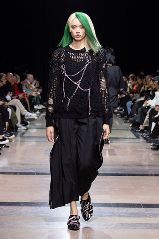 Junya Watanabe Knit Mesh jumper Chain