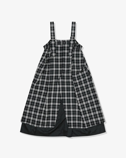 Check Pinafore Black/white