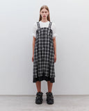 Check Pinafore Black/white