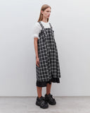 Check Pinafore Black/white