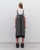 Check Pinafore Black/white