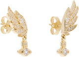 Dawna Earring in Gold-White