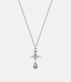 ALEKSA PENDANT Silver/grey pearl/black