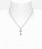 ALEKSA PENDANT Silver/grey pearl/black