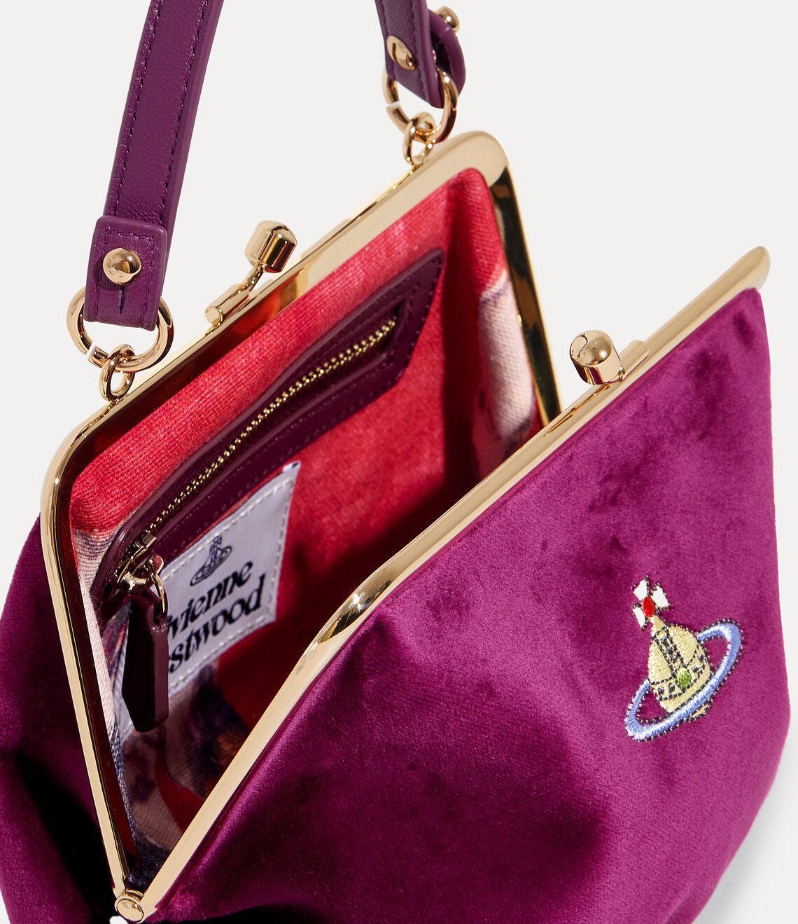 Granny Frame Purse in Purple