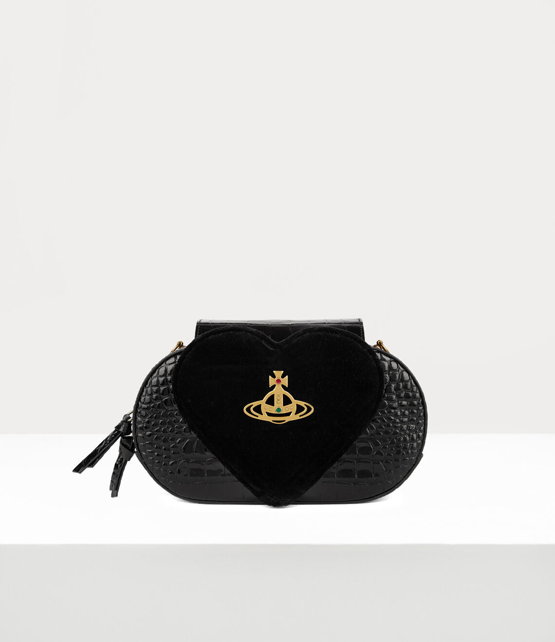 Jonny Heart Flap Crossbody Bag