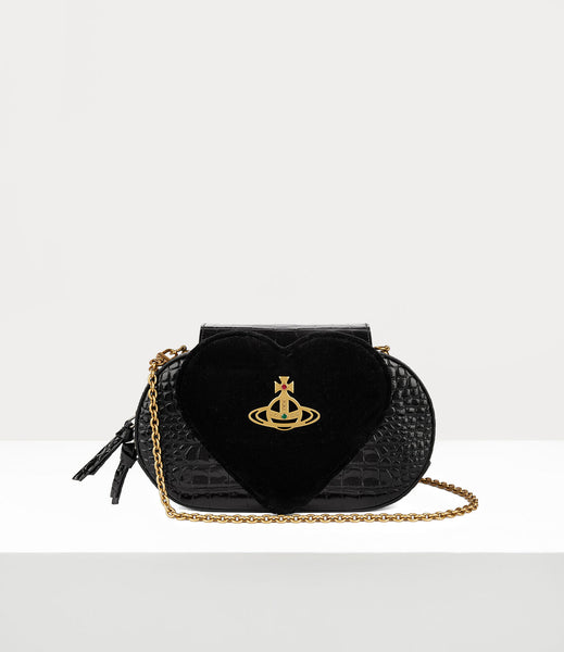 Jonny Heart Flap Crossbody Bag