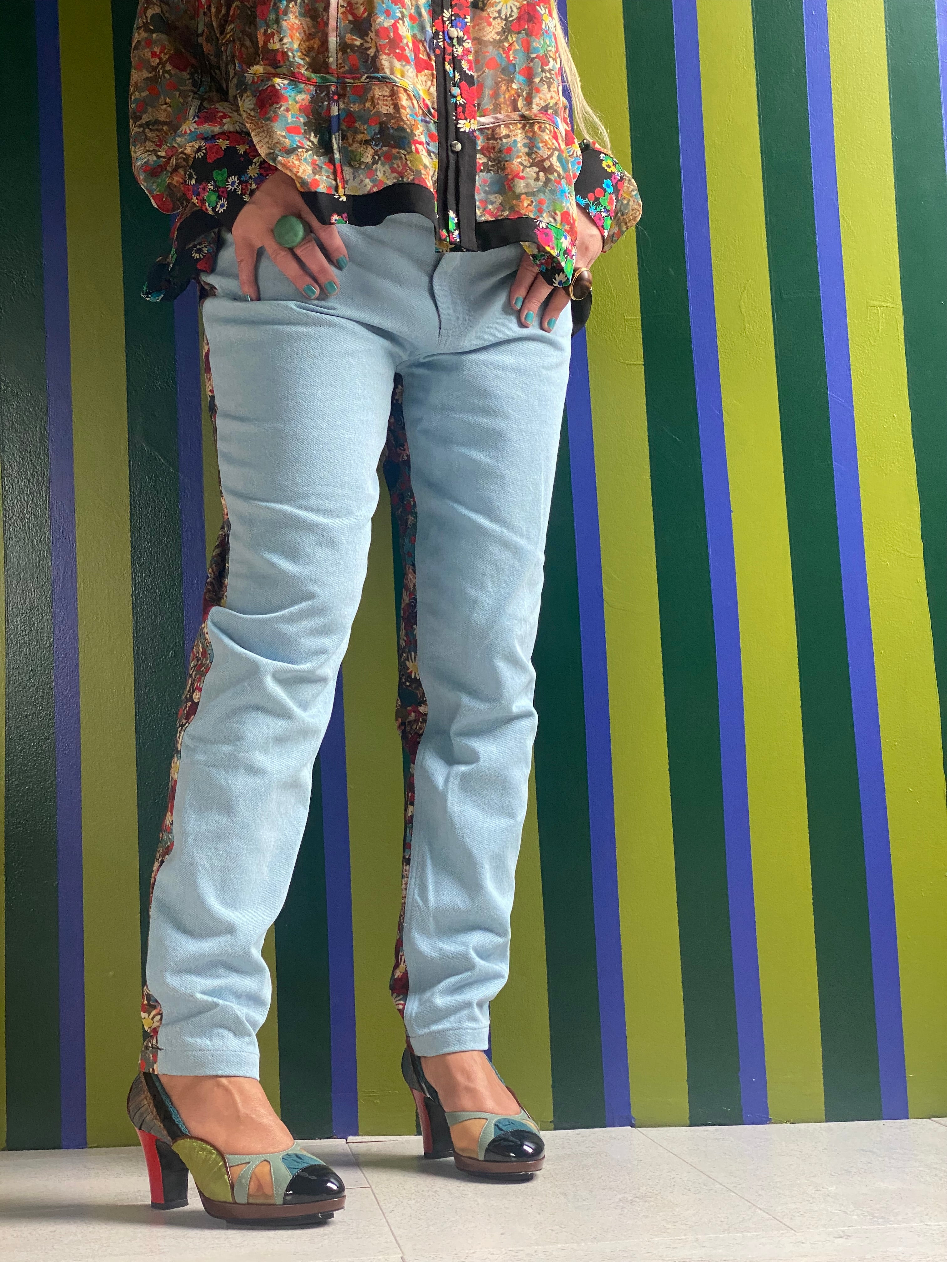 PATSY denim Pants blue/um auðugan garð að gresja