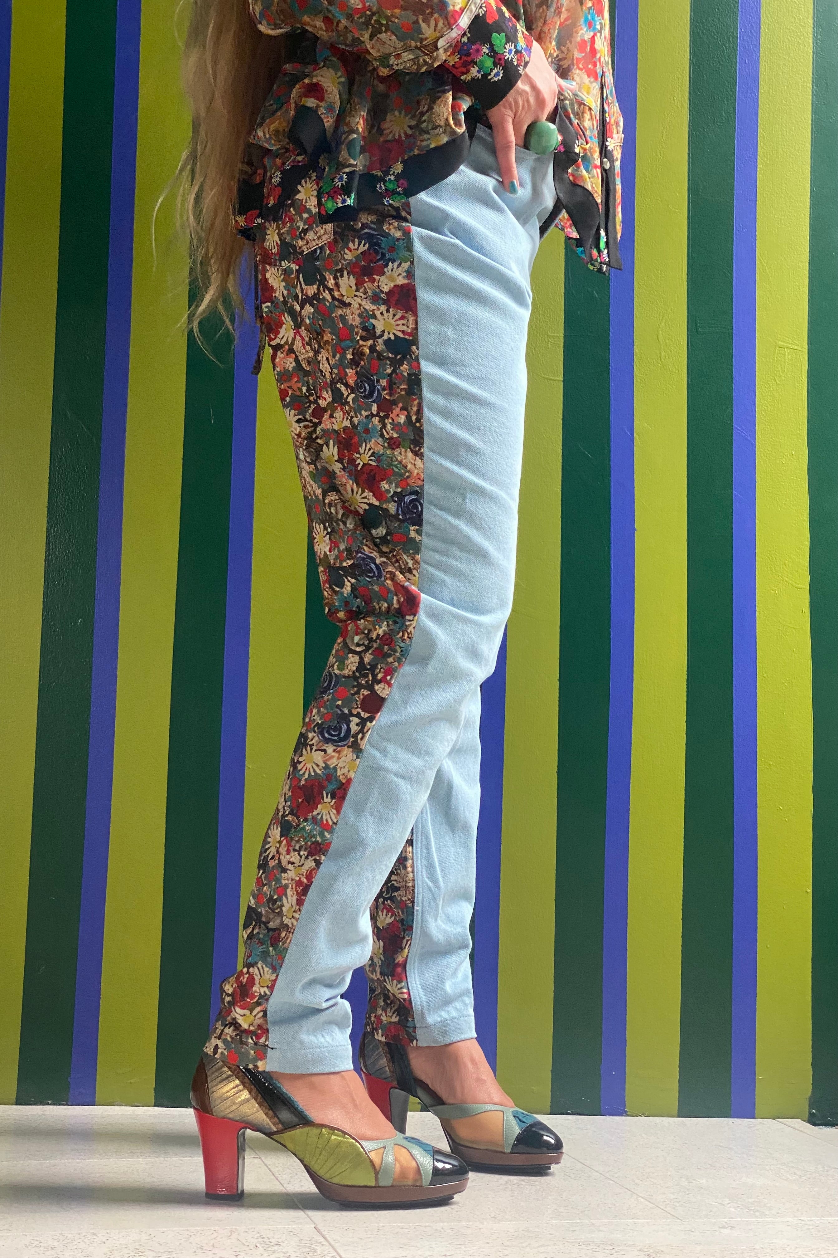 PATSY denim Pants blue/um auðugan garð að gresja