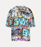 Rescue T-SHIRT in Graffiti print