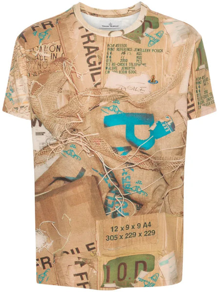 Classic T-SHIRT in Trash print