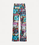 Baggy Jeans in Graffiti print