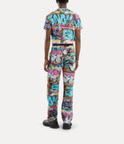 Baggy Jeans in Graffiti print