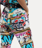 Baggy Jeans in Graffiti print