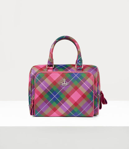 Chelsea bowling bag in Candy Tartan